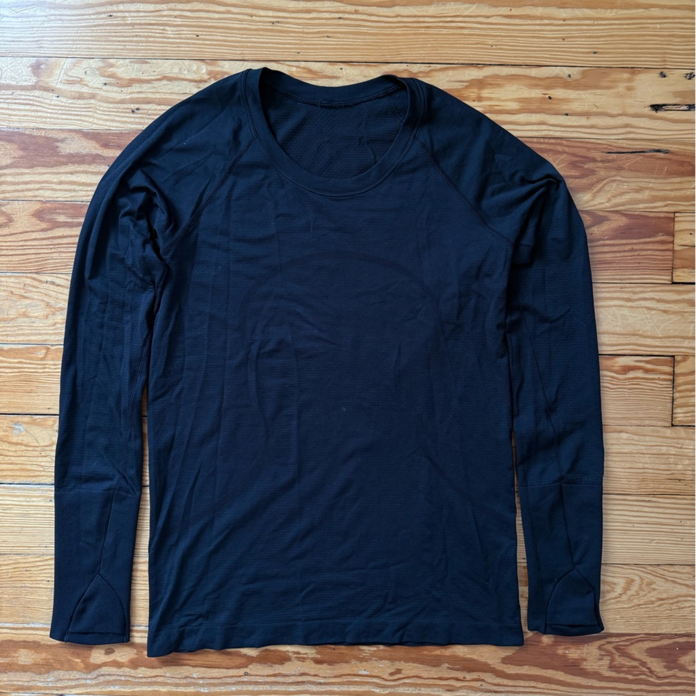 Lululemon Women's Run Swiftly Tech Long-Sleeve 2.0 Hip Length Black Size 10